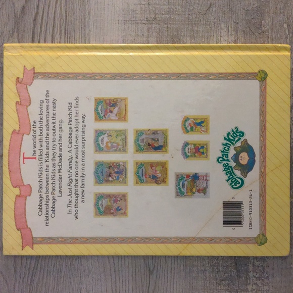 2/$15. 1984 Cabbage Patch Kids Book The Just Right Family - Picture 2 of 3